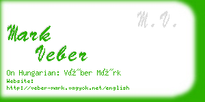 mark veber business card